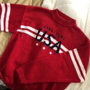 vintage USA striped grandpa sweater